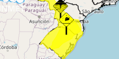 Inmet emite alertas de geada e chuvas intensas para o Sul do Brasil