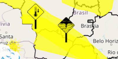 Região Centro-Oeste tem alerta para chuvas intensas e queda de temperatura