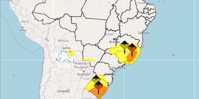 Áreas do Sul e Sudeste têm previsão de chuvas nesta quinta-feira