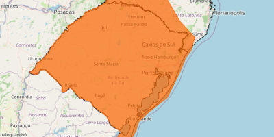 Região Sul segue com chuvas e tem possibilidade de granizo