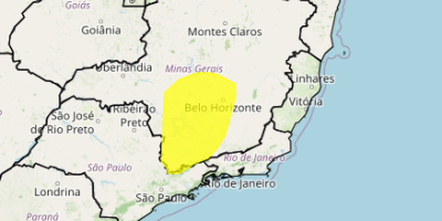 Inmet emite alerta amarelo para declínio de temperatura em áreas do Sul e Sudeste