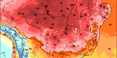 Brasil tem forte contraste no tempo: frio no Sul e calor com baixa umidade no Centro-Norte