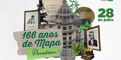 Ministério da Agricultura e Pecuária completa 166 anos de criação