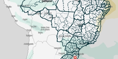 Temporais avançam pelo Centro-Sul enquanto Nordeste enfrenta calor e seca
