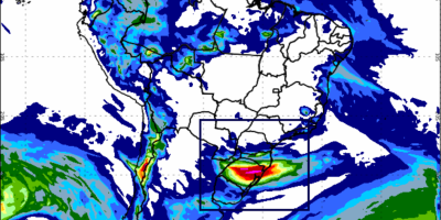 Sul terá chuva intensa e risco de tempestades, enquanto calor e seca avançam pelo Brasil