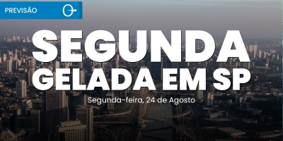 Segunda-feira gelada no Sudeste com chuva e máxima de 16°C em SP | Previsão do tempo 24/08/2026