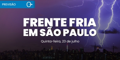 Frente fria espalha chuva em São Paulo e muda o tempo no Centro-Sul | Previsão do tempo 23/07/2026