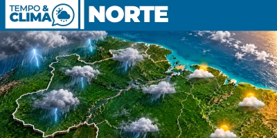 Previsão do tempo para a região Norte 10-07-2026
