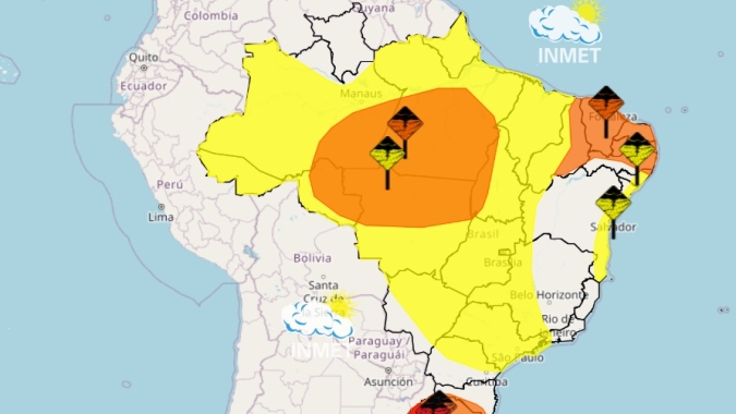 Chuvas começam a chegar ao RS nesta quinta (12) e INMET alerta para tempestades severas