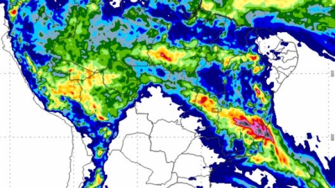 Inmet: Minas Gerais, Espírito Santo e Bahia em alerta vermelho para chuvas fortes nesta segunda-feira (8)