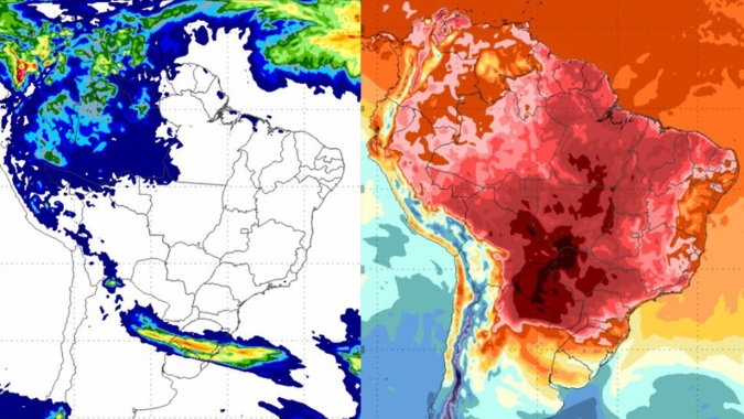 Final de semana continuará com calor intenso no Brasil Central e com previsão de nova frente no RS