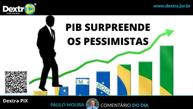 PIB surpreende os pessimistas, análise por Paulo Moura, cientista político da canal Dextra
