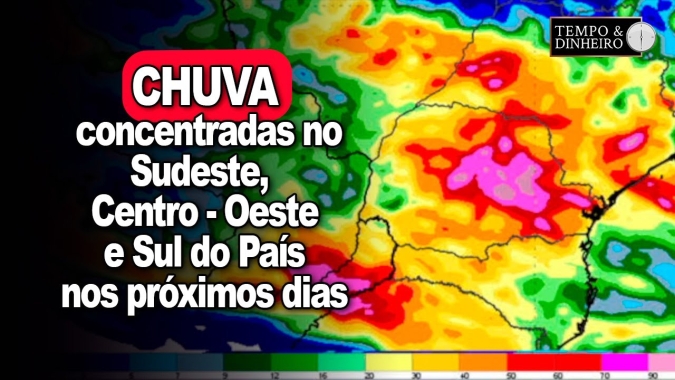 Chuvas em boa parte do Br e alerta para a Região Sudeste. Veja a previsão do tempo com Karina Botião
