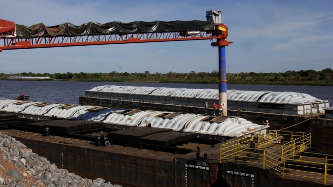 Com dois portos ativos, volume das exportações de MS via Porto Murtinho cresce 57,83% em 2020