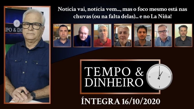 Notícia vai, notícia vem ..., mas o foco está mesmo nas chuvas (ou na falta delas) ... e no La Niña!