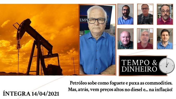 Petróleo sobe como foguete e puxa as commodities. Mas, atrás, vem preços altos no diesel e inflação!
