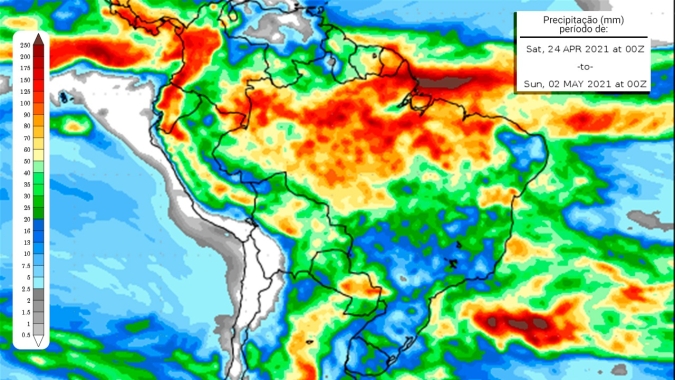 Previsão de chuvas para o oeste do MS e sudoeste de GO pode ser a salvação das lavouras de milho