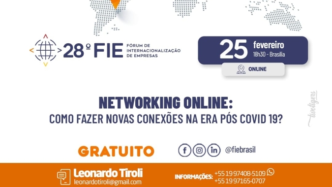 Fórum de Internacionalização de Empresas irá debater sobre networking na era pós covid