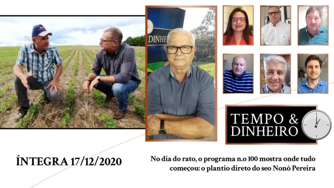 No dia da cobra, o programa n.o 100 mostra onde tudo começou: o plantio direto do seo Nonô Pereira