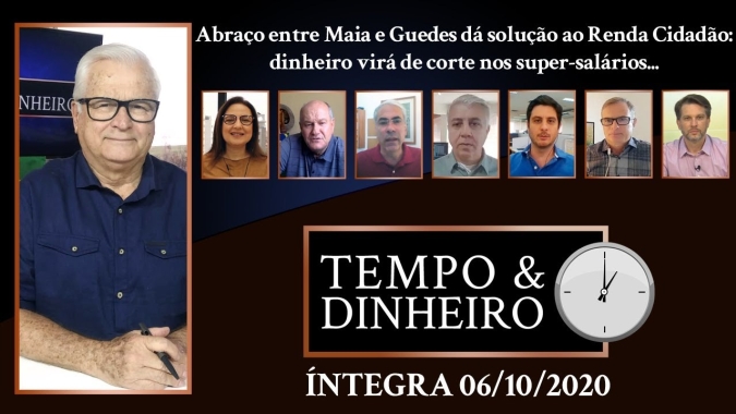 Abraço entre Maia e Guedes dá solução ao Renda Cidadão: dinheiro virá de corte nos super-salários...