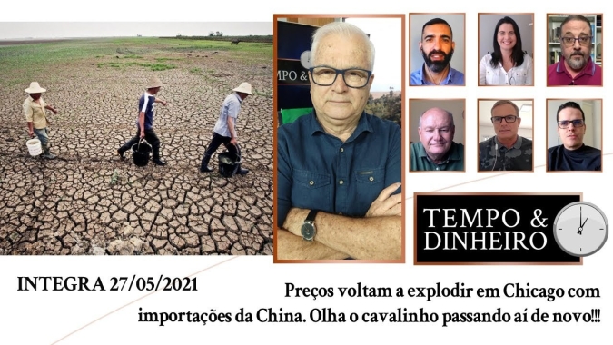 Preços voltam a explodir em Chicago com importações da China. Olha o cavalinho passando aí de novo!!