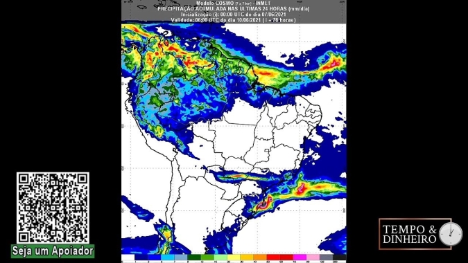Choveu bem e vem mais chuva para o Sudeste, mostram os radares. Mas o BR Central vai continuar seco