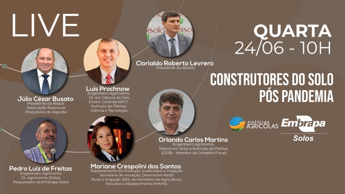 Notícias Agrícolas e Embrapa Solos realizam debate sobre erosão e preservação de solos