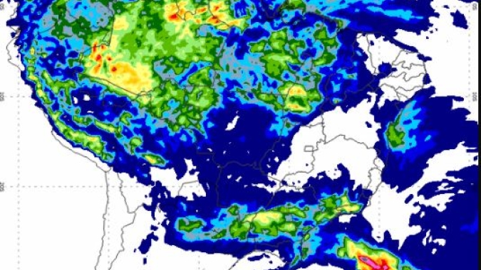 Inmet: Sexta será marcada por pancadas de chuvas pelo Brasil; mantém condição de granizo para o Sul e Sudeste