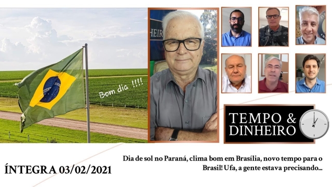 Dia de sol no Paraná, clima bom em Brasília, novo tempo para o Brasil! Ufa,a gente estava precisando