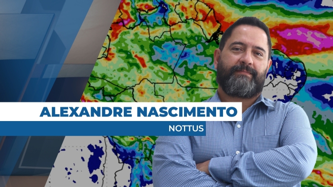 Com exceção do RS e de parte do nordeste, chuvas ocorrem pelo Brasil