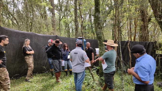 IMA e organizações parceiras oferecem capacitação para controle de javali com uso de armadilhas