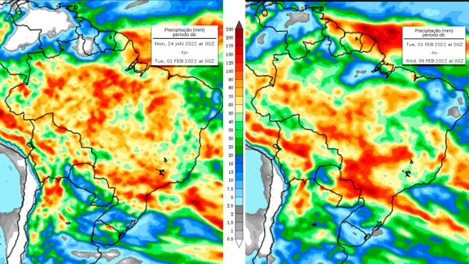 Chegada de uma frente fria + massa de ar frio deve provocar quedas bruscas, de até 18 graus, nas temperaturas do Sul do Brasil