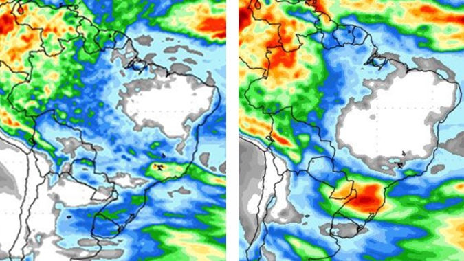 Inmet: Bloqueio atmosférico começa perder intensidade e chuva pode chegar no PR e no Sudeste