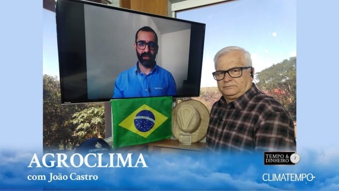Chuvas formam corredor de umidade sobre o centro do Brasil; e a previsão alongada para Cascavel (PR)