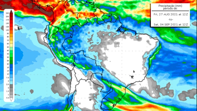 Brasil esquenta com temperaturas em torno dos 40 graus nos próximos dias ; chuvas volumosas voltam no final de agosto