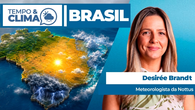 Campo em alerta: temporais voltam ao Sul enquanto tempo seco abre janela para o trabalho no restante do Brasil