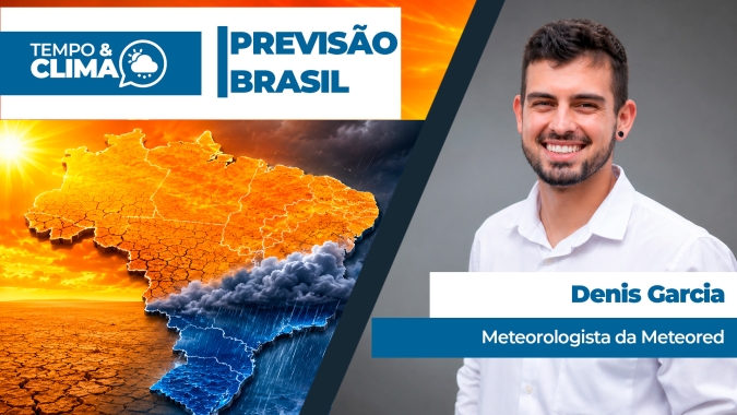 Frente fria mantém temporais no Sul, enquanto bloqueio atmosférico segura avanço das chuvas pelo Brasil