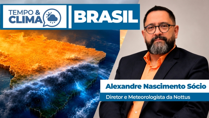 Temporais avançam sobre áreas produtoras do Sul, enquanto tempo seco mantém alerta para lavouras no Centro do Brasil