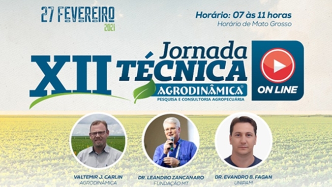 XII Jornada Técnica da Agrodinâmica terá transmissão AO VIVO pelo Notícias Agrícolas, saiba mais