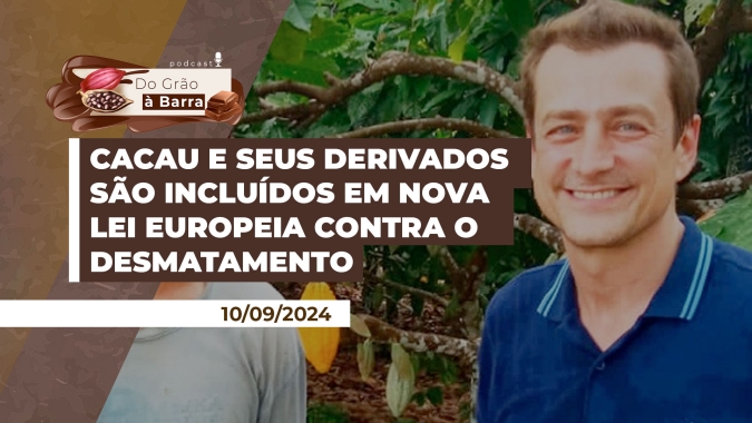 Nova lei europeia contra o desmatamento vai fiscalizar a cadeia produtiva do cacau e seus derivados