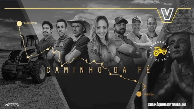 Tratores fazem caravana até Aparecida do Norte