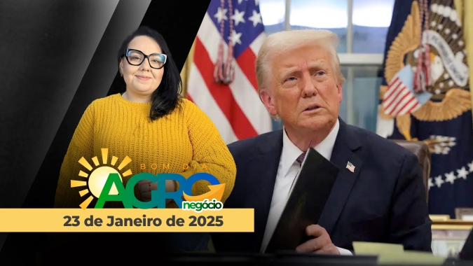 Bom dia Agro 23/01/2025 - Intervenção do governo no preços dos alimentos, Trump em Davos, comando do USDA e soja do BR para China