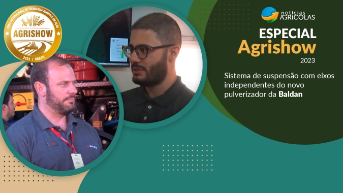 Sistema de suspensão com eixos independentes do novo pulverizador da Baldan melhora eficiência da aplicação,  potencializando produtividade da lavoura