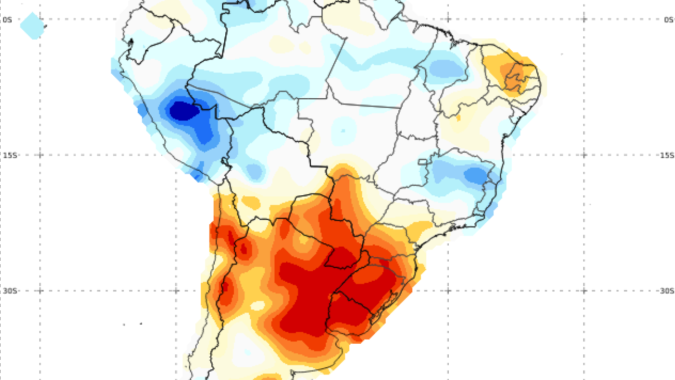 Inmet: Calor intenso atinge o Sul do Brasil e Mato Grosso do Sul a partir desta 6ª feira (27)