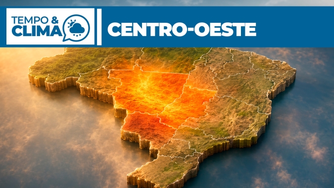 Centro-Oeste terá tempo seco e calor; apenas Mato Grosso do Sul segue no radar das frentes frias