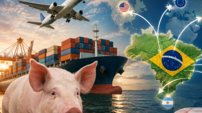 Exportações de carne suína crescem 8,3% em abril e reforçam alta em 2026