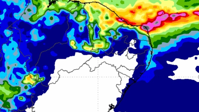 Faixa entre Ceará e Rio Grande do Norte tem alerta para chuvas intensas neste final de semana