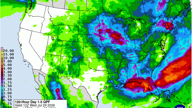 Soja cai mais de 12 pontos em Chicago nesta 4ª e clima nos EUA volta a pressionar mercado