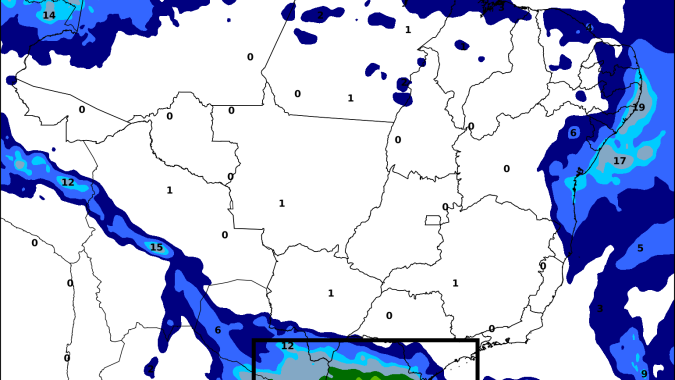 Setembro começa com extremos: muita chuva no Sul e calor intenso em áreas produtoras do Centro-Oeste