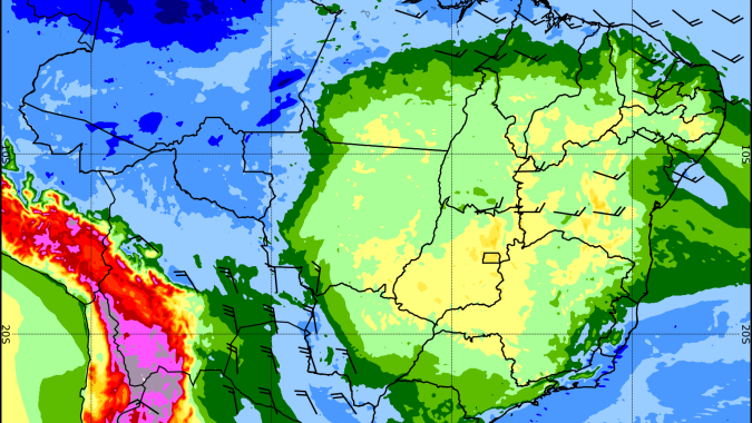 Veranico ganha força no interior do Brasil, enquanto Sul terá chuva forte e risco de temporais